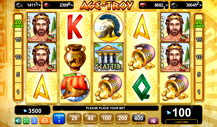 Age of Troy Slot Machine