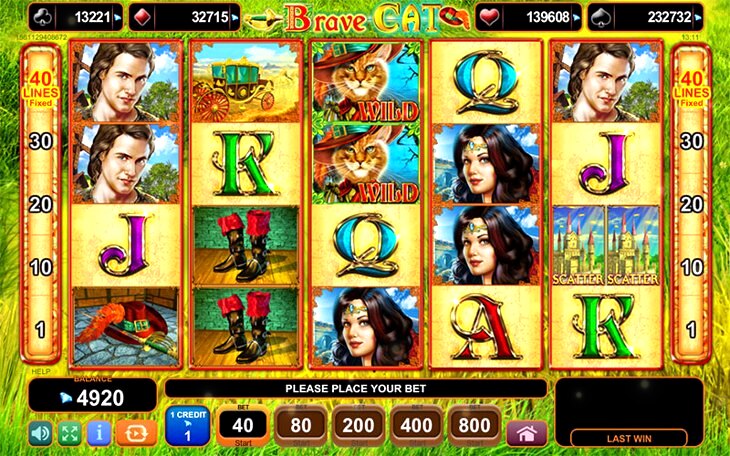 Brave Cat Slot Machine