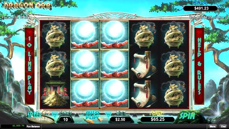 Dragon Slot Machine with Orbs